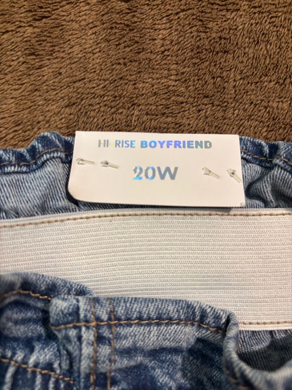 Tinseltown Light Wash Distressed Boyfriend Jeans - Picture 3 of 5